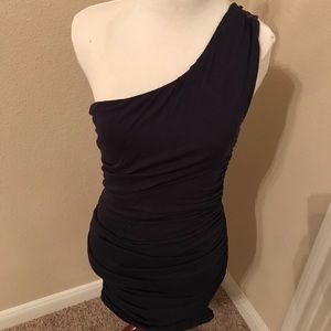 One shoulder fitted dress